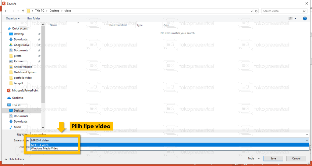 tokopresentasi.com tutorial konversi powerpoint ke video 4