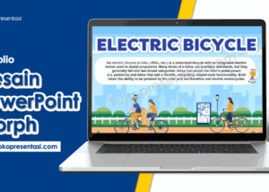 Jasa Desain PowerPoint Morph 2D Tema E-Bicycle By Tokopresentasi.com