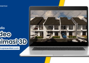Jasa Pembuatan Animasi 3D - Bangunan Perumahan Cluster Properti 2 Lantai by Tokopresentasi.com