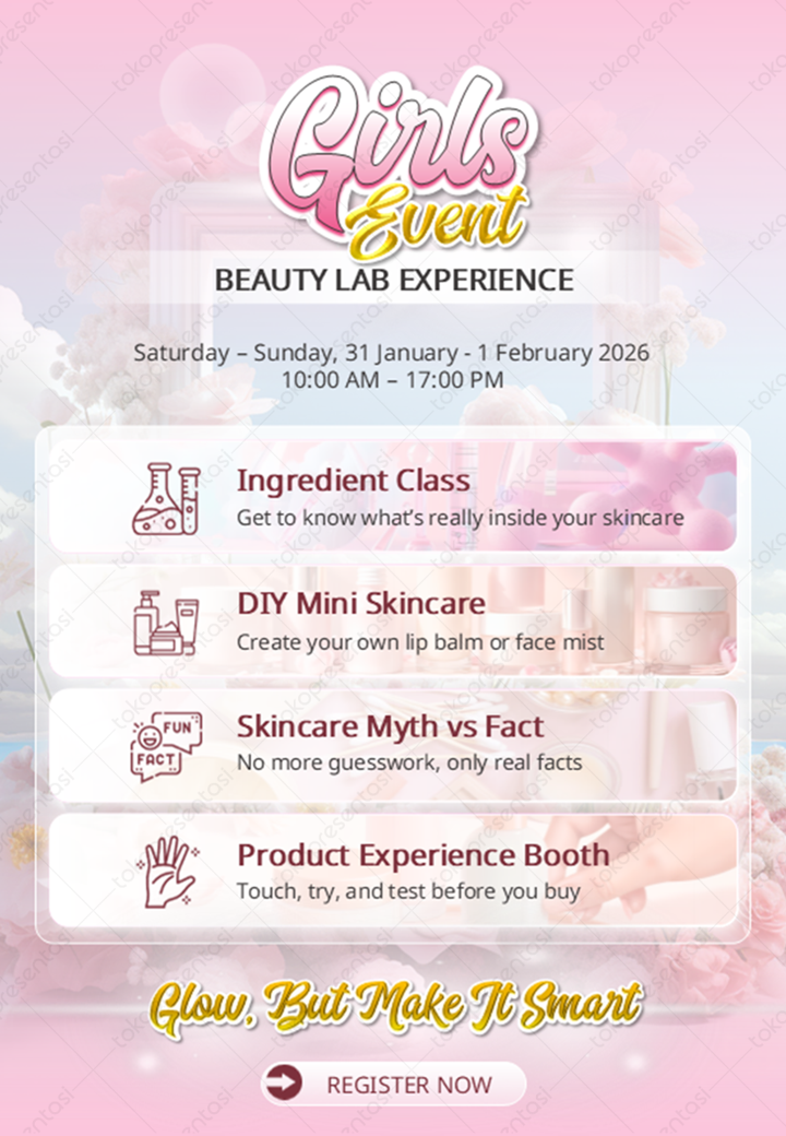 Desain Flyer Event Kecantikan