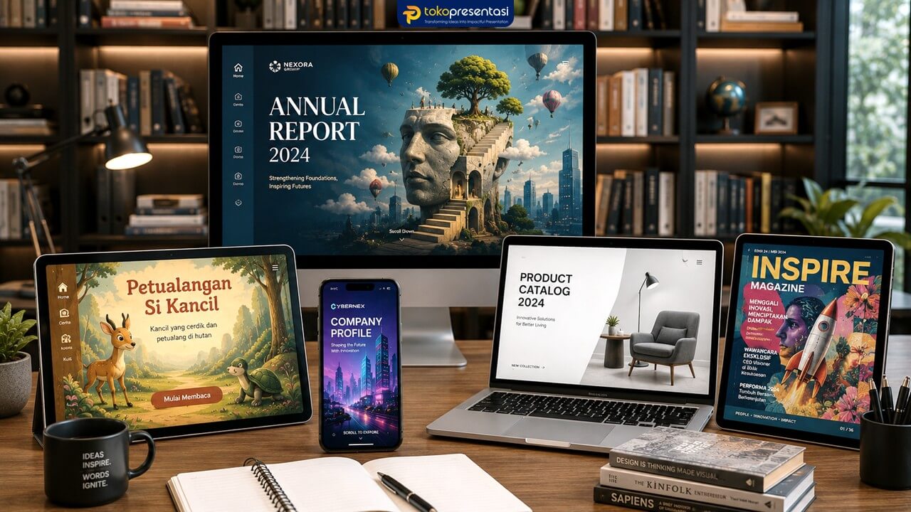 Biaya Jasa Desain E-book Interaktif, Desain Booklet, Desain Katalog, Desain Cover Buku Tokopresentasi 2 Biaya Jasa Desain E-book Interaktif, Desain Booklet, Desain Katalog, Desain Cover Buku Tokopresentasi 2