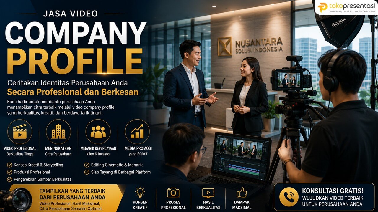 Jasa CINEMATIC COMPANY PROFILE VIDEO Tokopresentasi Jasa CINEMATIC COMPANY PROFILE VIDEO Tokopresentasi
