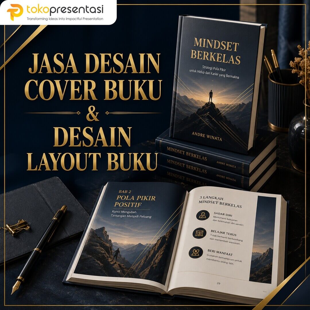 Jasa Desain Cover Buku & Layout Buku Tokopresentasi 2