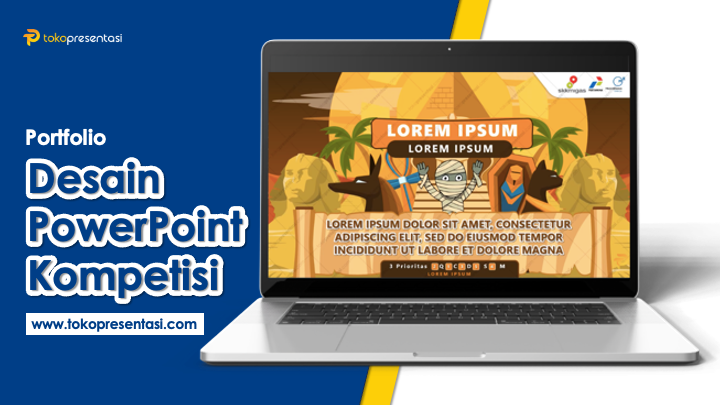 Desain Presentasi CIP - Tema Mesir Mummy